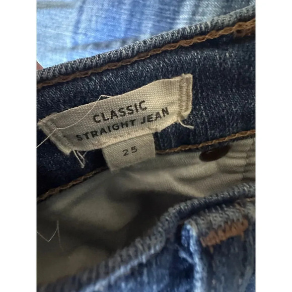 Madewell Classic Straight High Rise Jean Size 25 Distressed Jeans - Picture 4 of 4